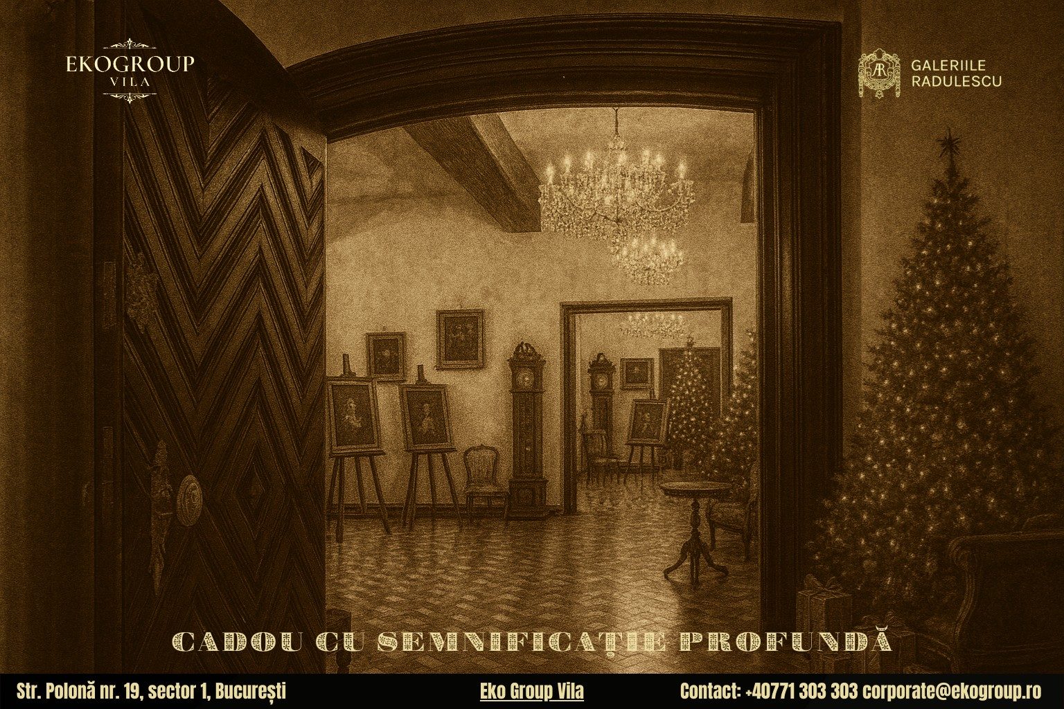 Cadou de Crăciun cu suflet: O experiență culturală unică la expoziția Crăciunul anilor ’30 de la Eko Group Vila