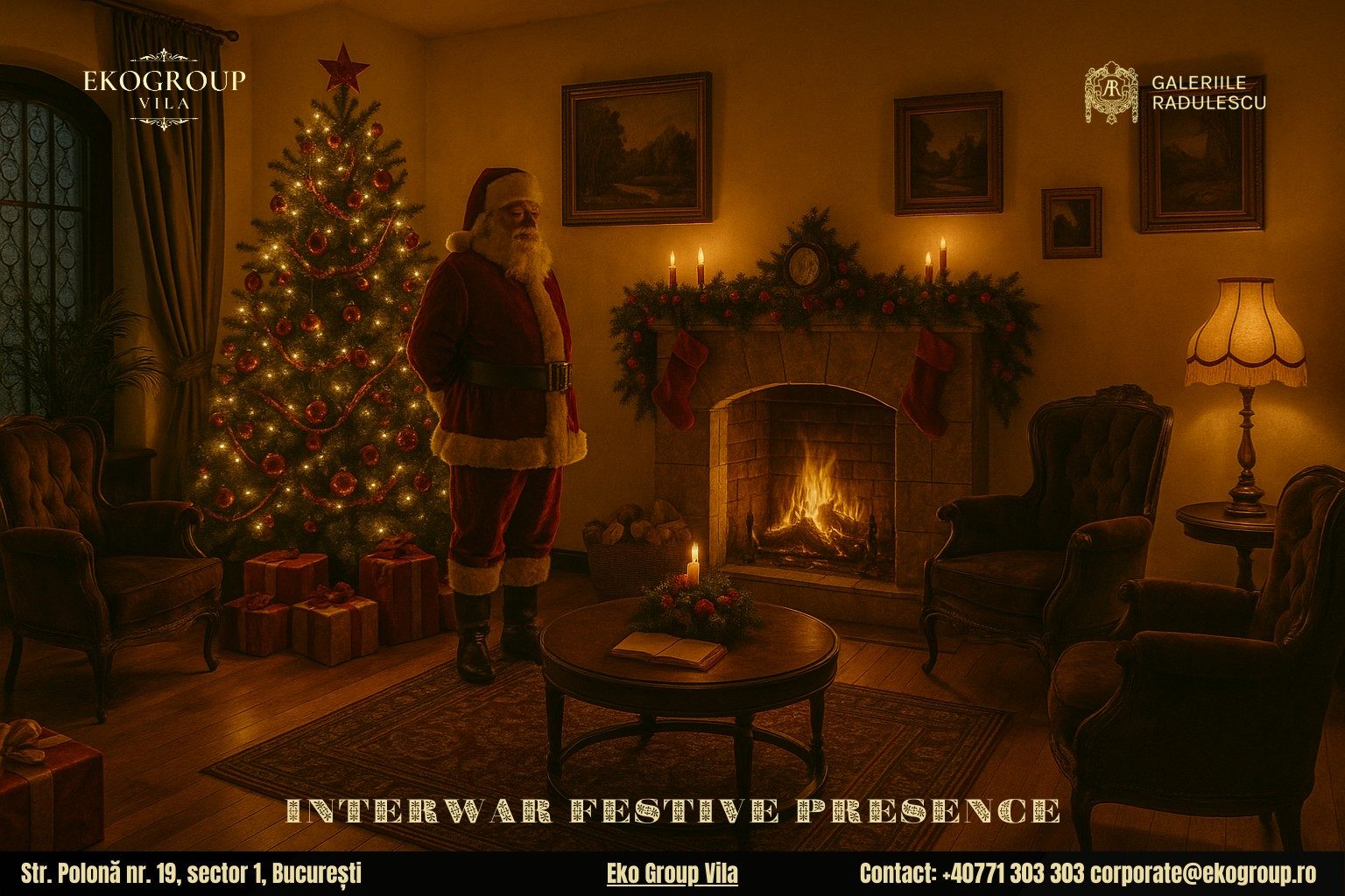 Legenda lui Moș Crăciun și farmecul autentic al Crăciunului anilor ’30 la Eko Group Vila